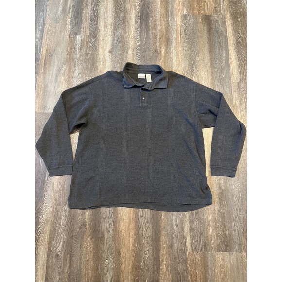Fieldmaster Other - Vintage FieldMaster Sweater Made in USA XL 100% Cotton Button Neck Pullover